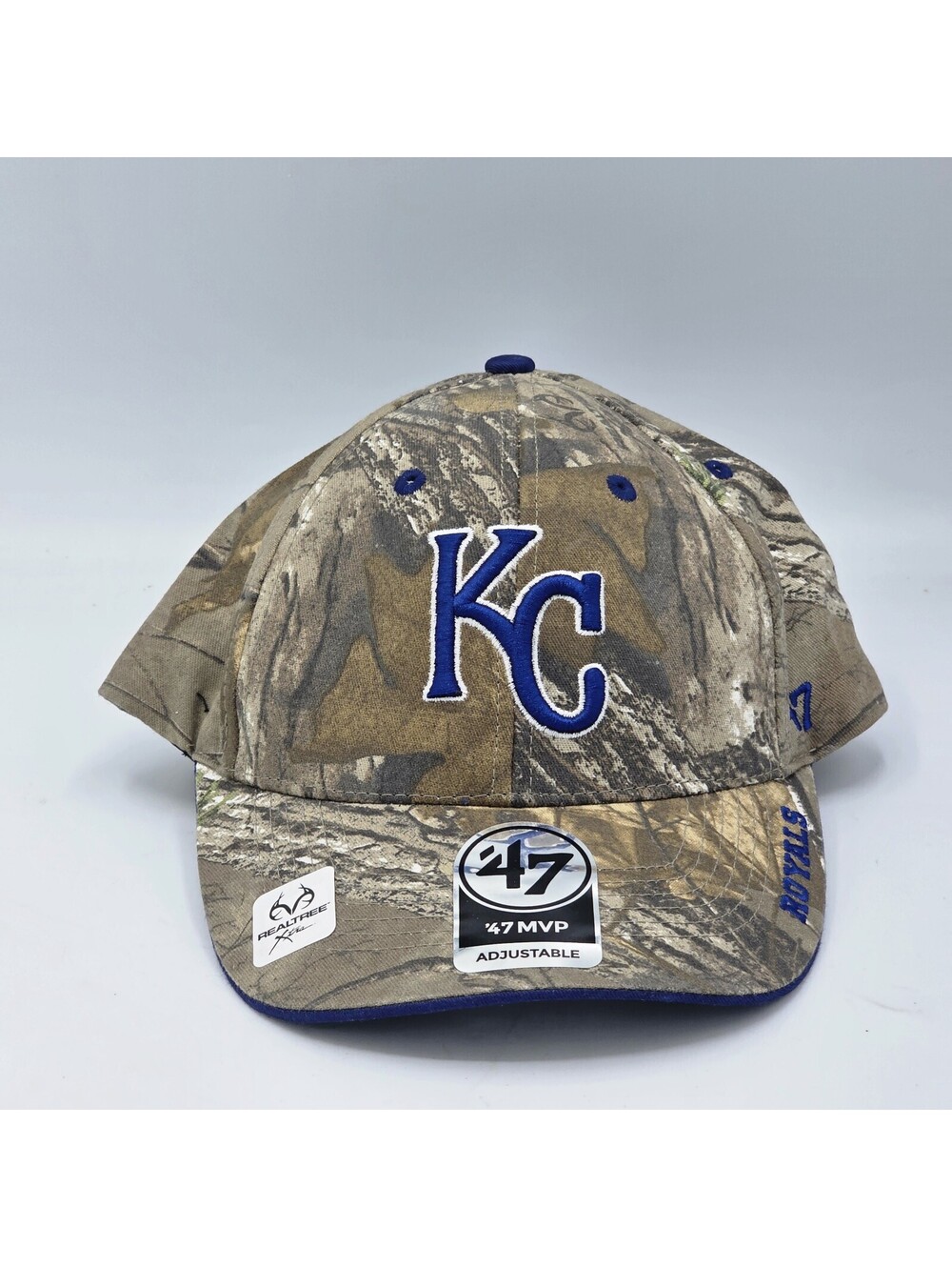 Authentic MLB Kansas City Royals 47 Brand Realtree Camo Clean Up Adjustable Hat